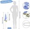 16-Piece Artificial Blue Delphinium Flowers - 33.5" Long Stem Silk Larkspur Stems for Tall Floor Vases - Faux Floral Bulk for Wedding Decor, Garden Arrangements, and Home Accents (Blue)